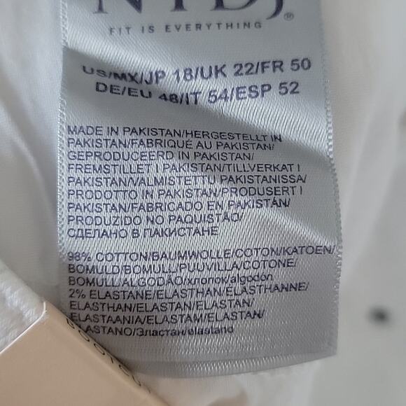 NWT NYDJ Barbara Bootcut Optic White Jeans, 18 - Picture 8 of 8